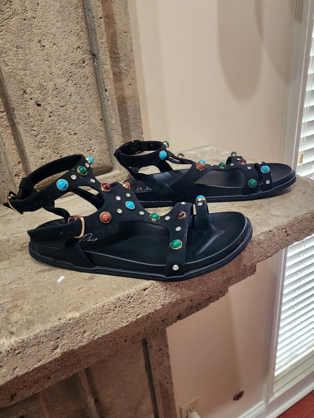 NWOB Wild Pair Merriie Beaded Sandals Size 9.5